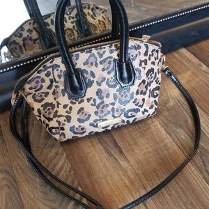 Steve madden leopard print handbag satchel